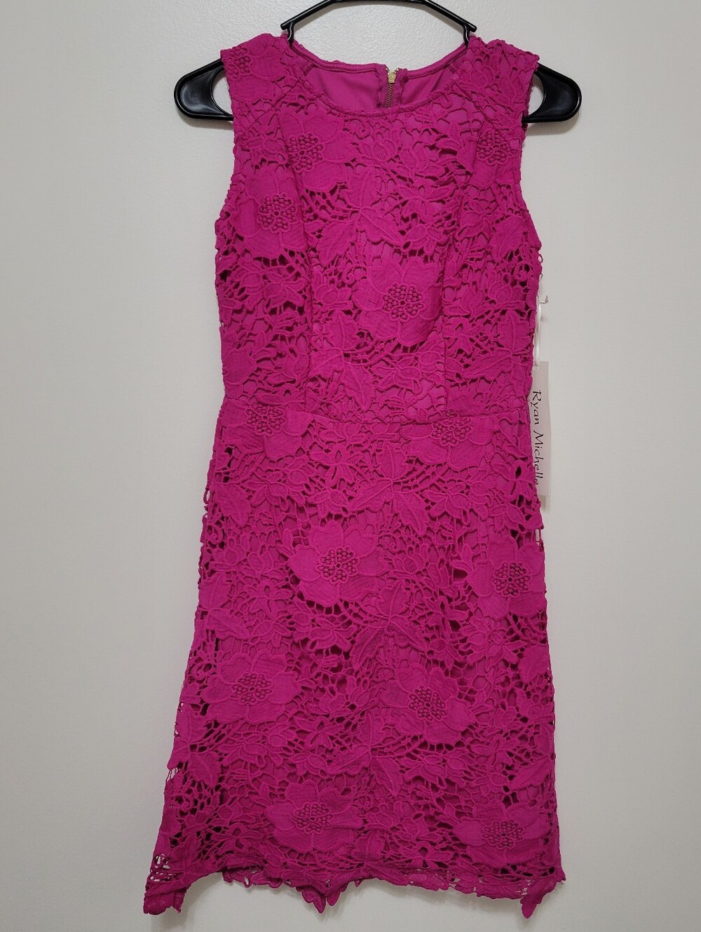 NWT Ryan Michelle Pink Lace Dress